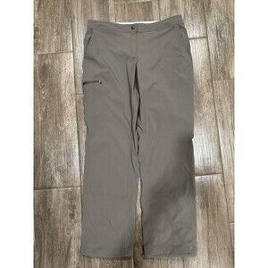 LL Bean Women’s Hiking Pant Size 10 Gray Beige Outdoor Trekking EUC Camping